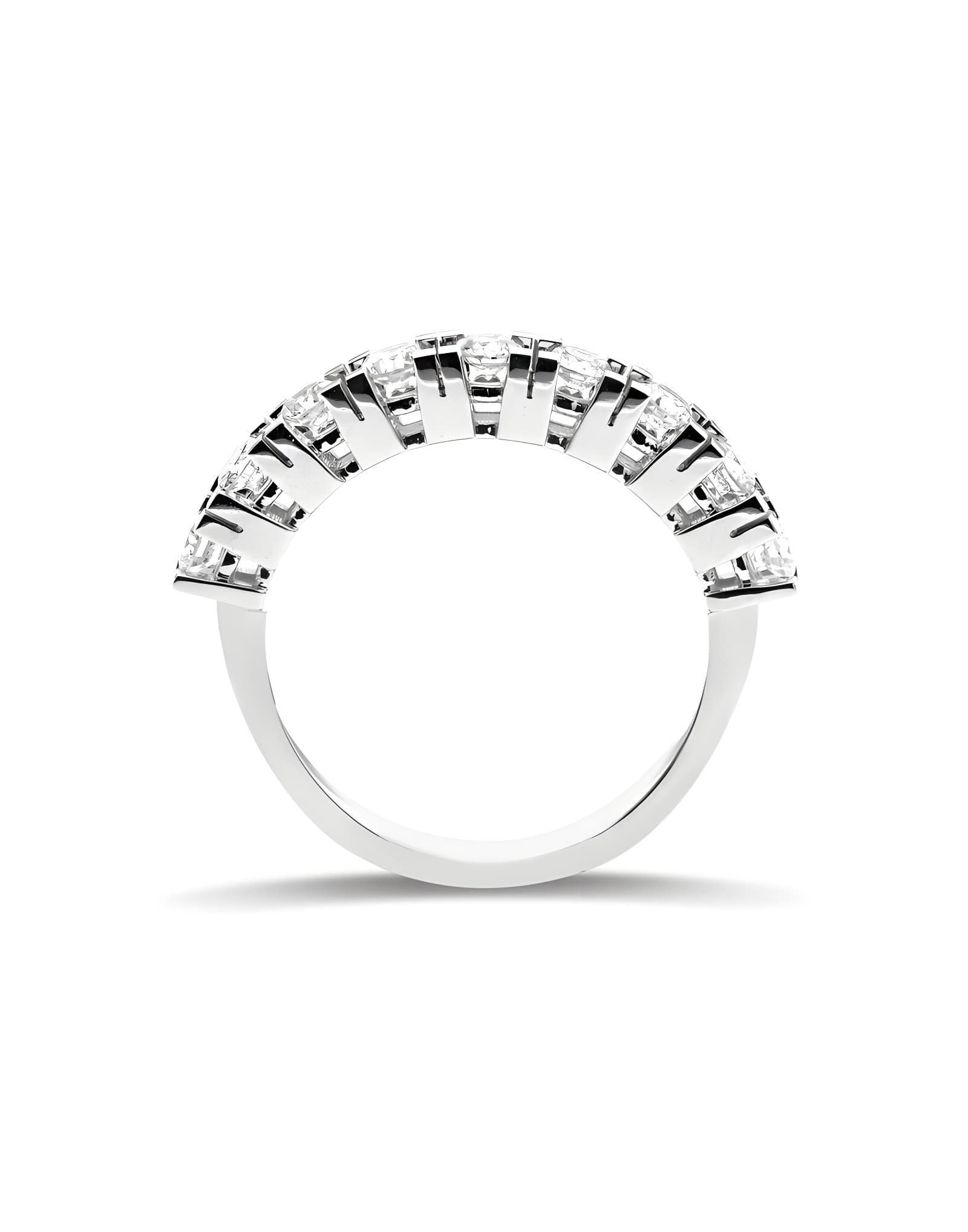 0.65ct F rengi Pırlanta Yarımtur Yüzük — 2. görünüm