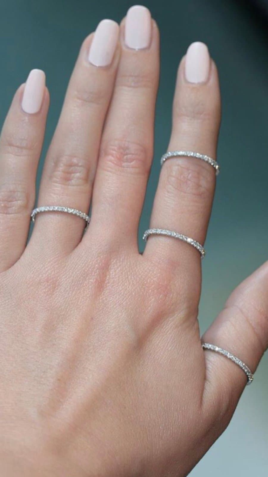 0.35ct F rengi pırlanta tamtur stil yüzük — 3. görünüm