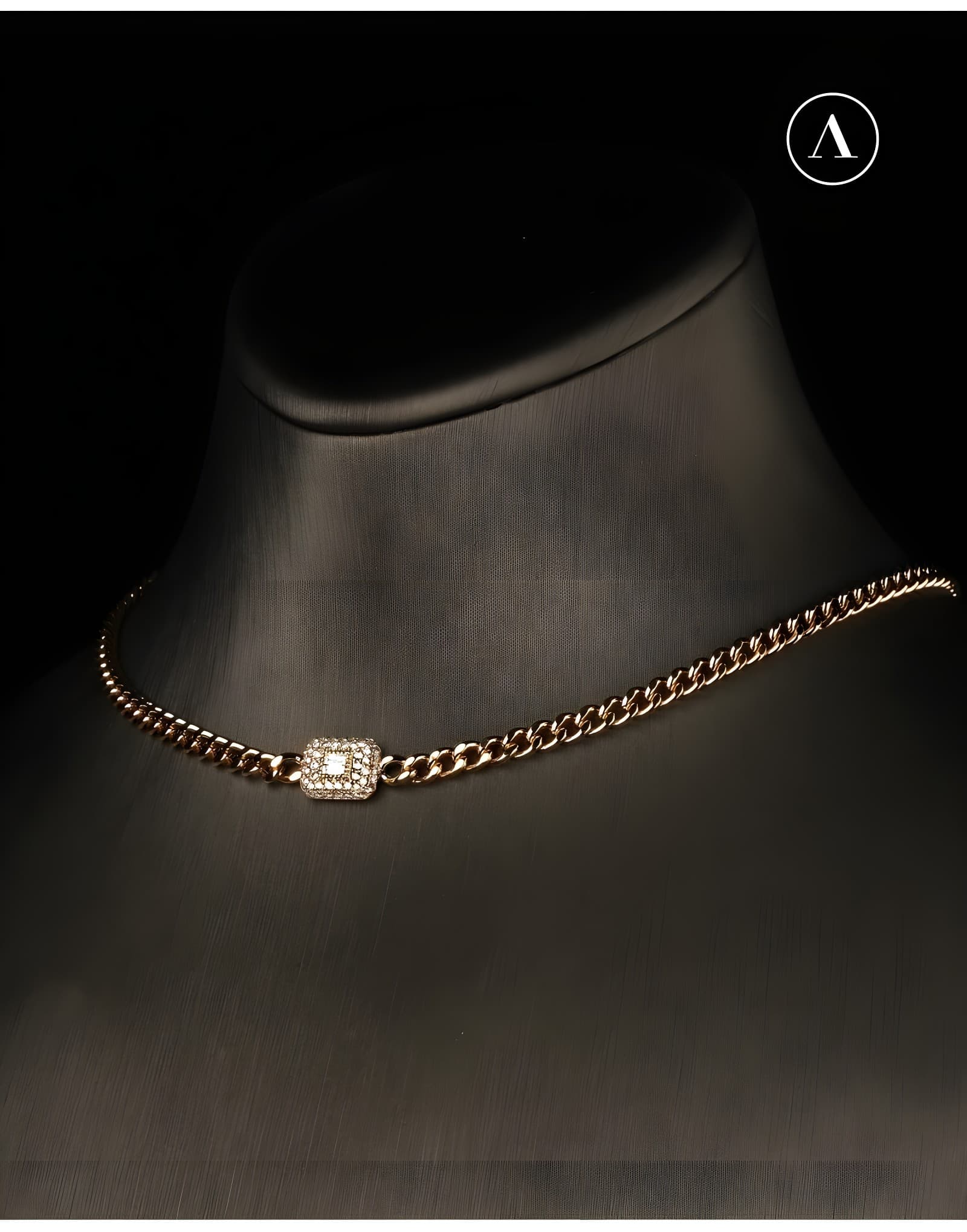 Siena 0.60ct Zincir Choker — 2. görünüm