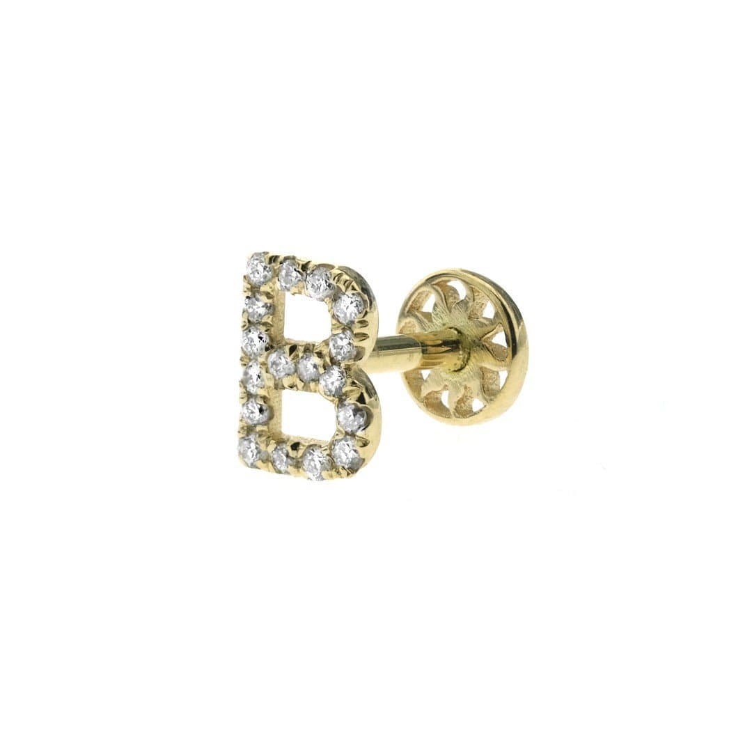 Tragus Harf Pırlanta Küpe — 4. görünüm