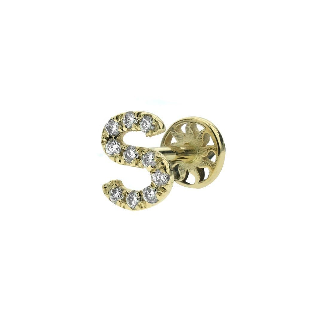 Tragus Harf Pırlanta Küpe — 8. görünüm