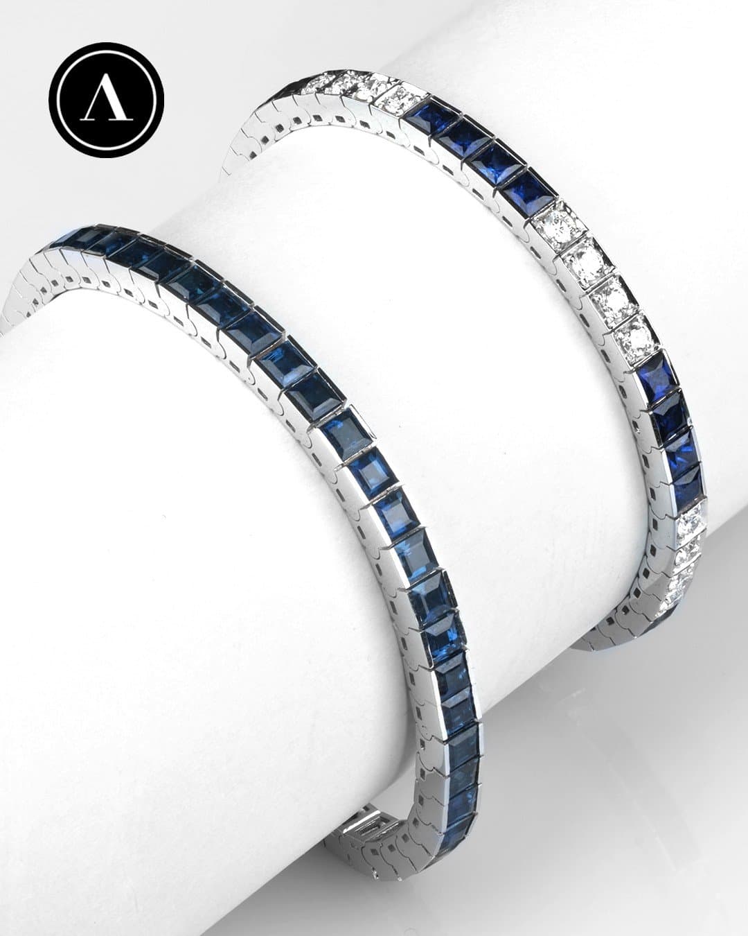 18K 14.75ct Safir Suyolu Bileklik — 3. görünüm