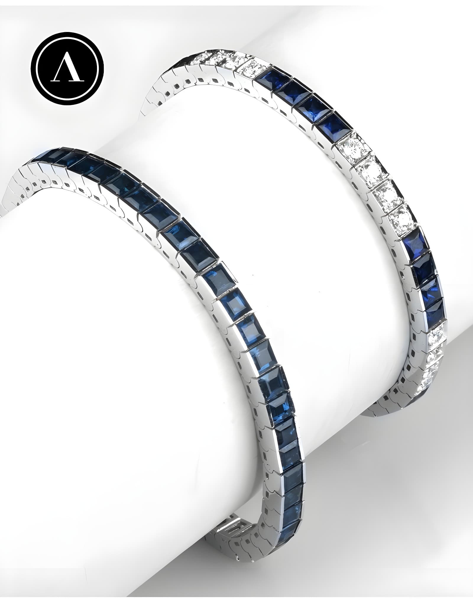 18K 14.75ct Safir Suyolu Bileklik — 2. görünüm
