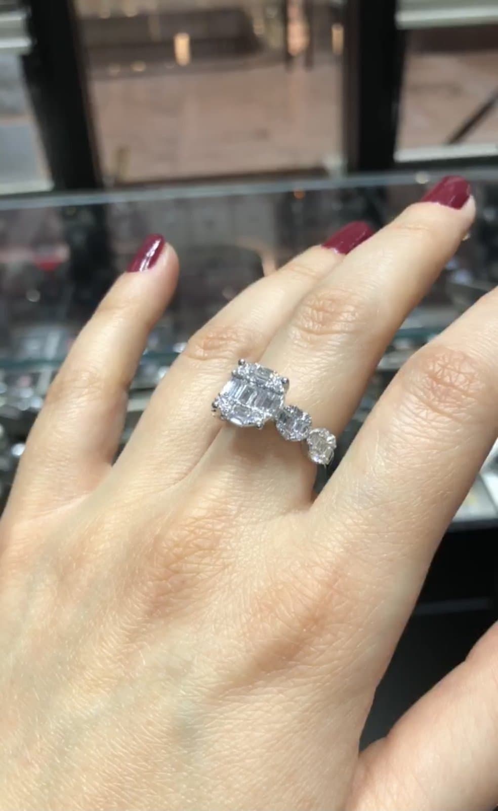 1.15ct F Rengi Baget Pırlanta Yüzük — 3. görünüm