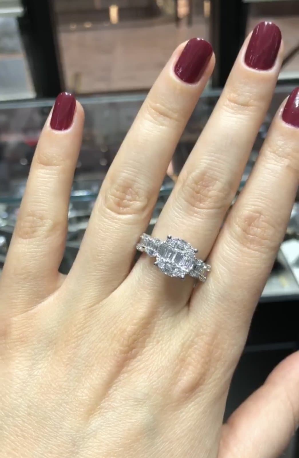 1.15ct F Rengi Baget Pırlanta Yüzük — 4. görünüm