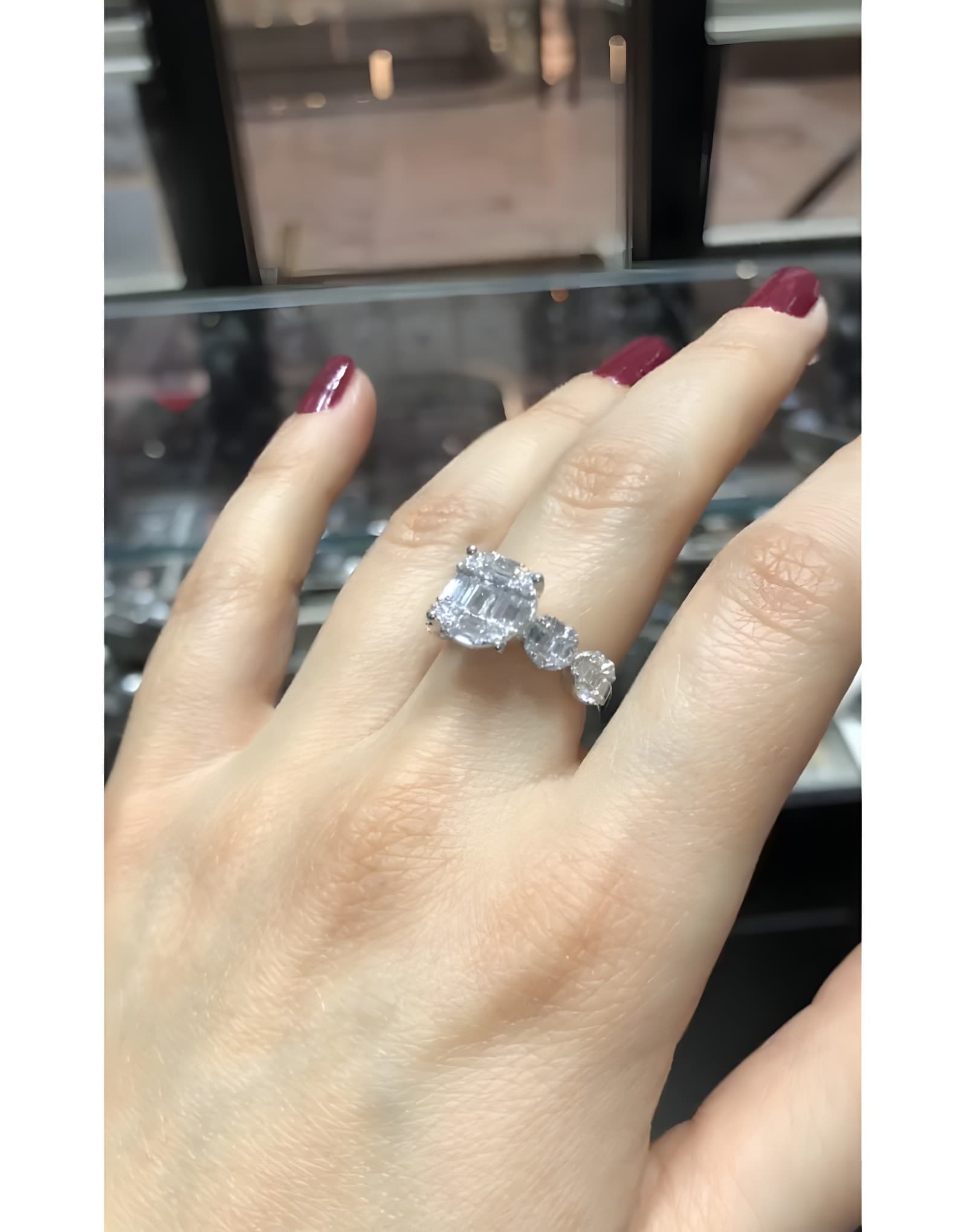 1.15ct F Rengi Baget Pırlanta Yüzük — 2. görünüm