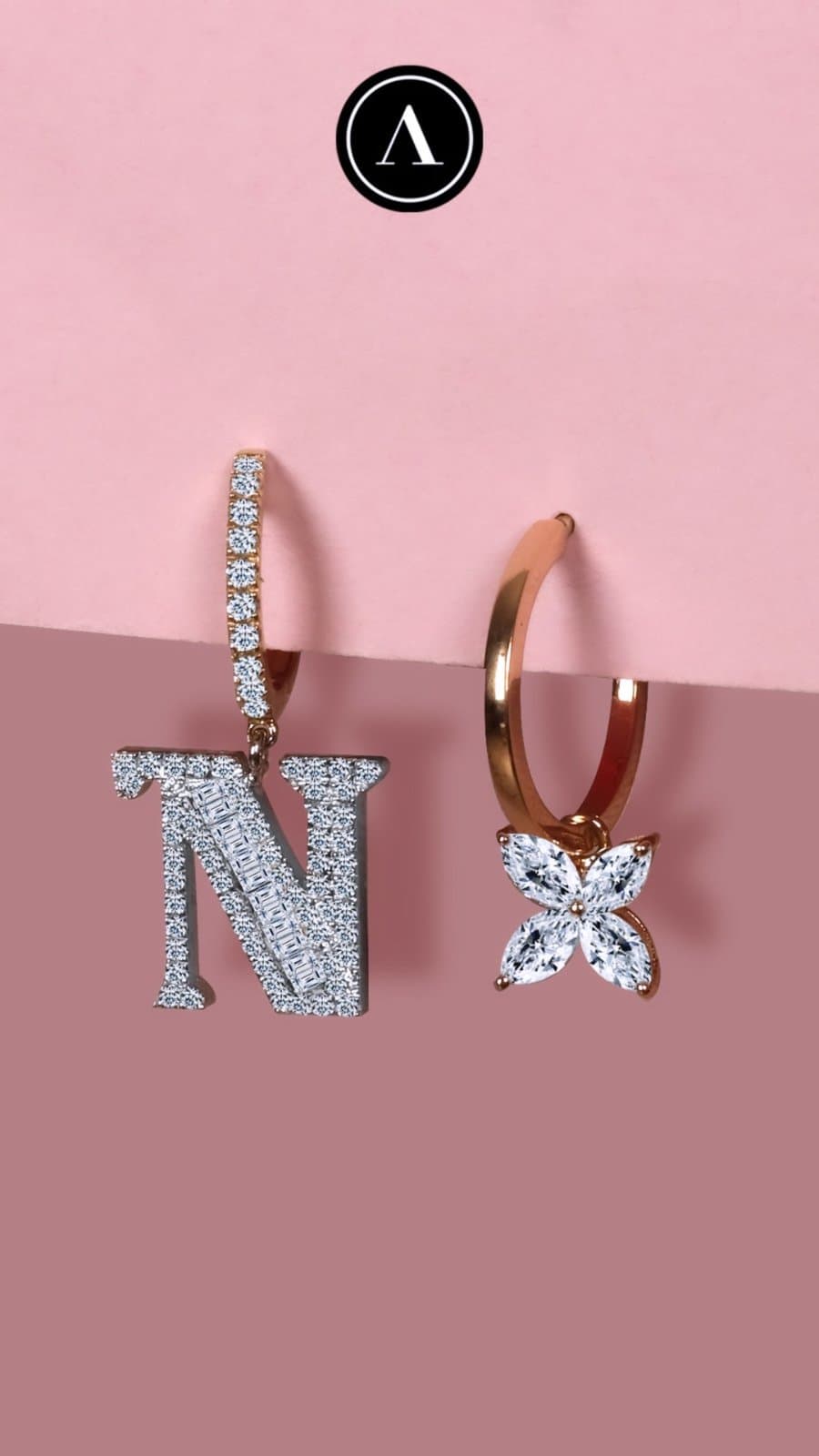 4 Markiz 0.90 ct Stil Küpe — 3. görünüm