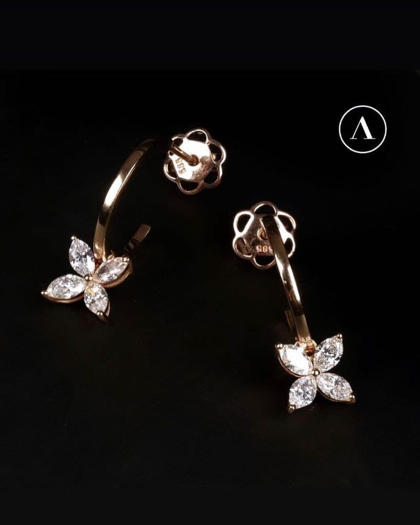 4 Markiz 0.90 ct Stil Küpe — 4. görünüm