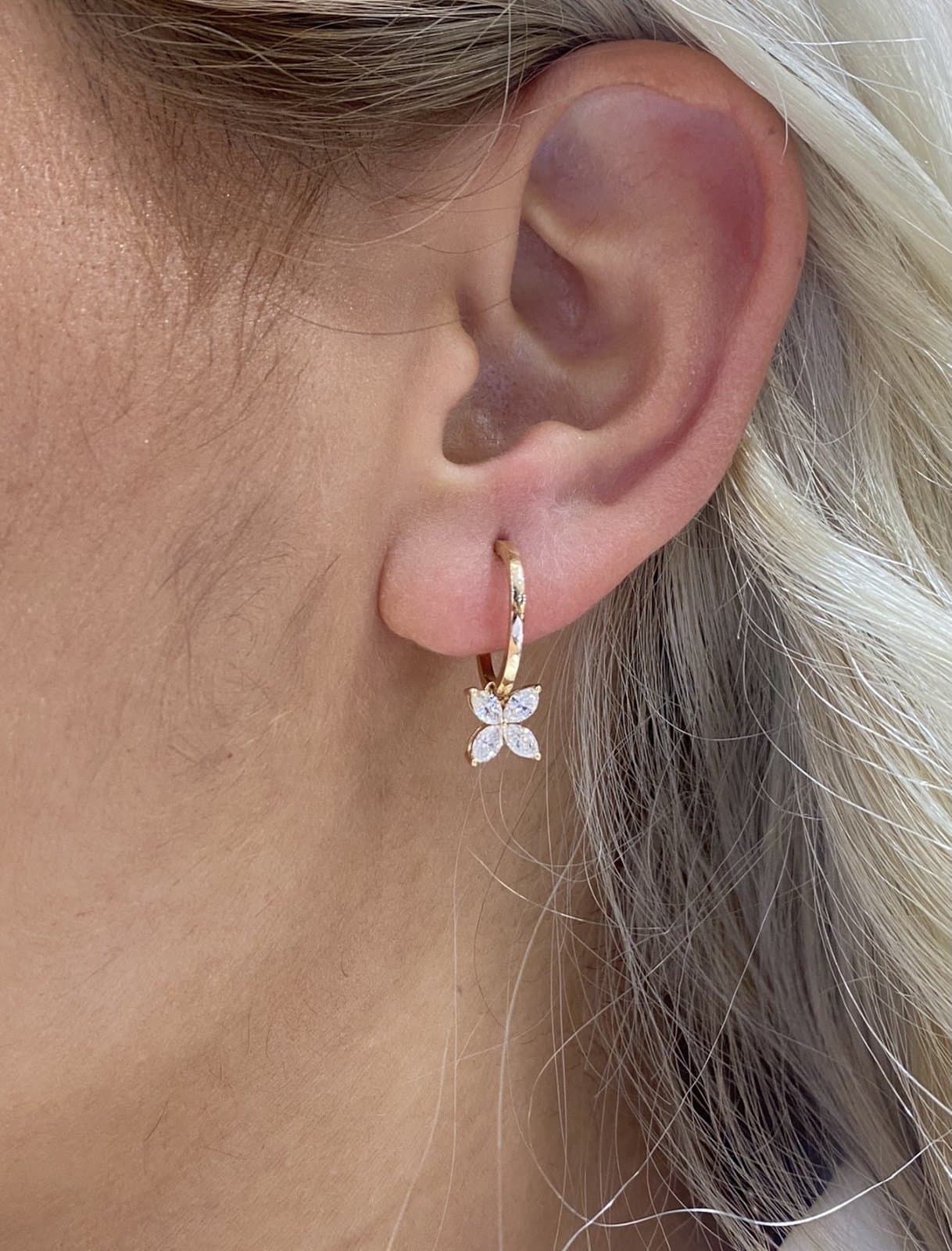 4 Markiz 0.90 ct Stil Küpe — 5. görünüm