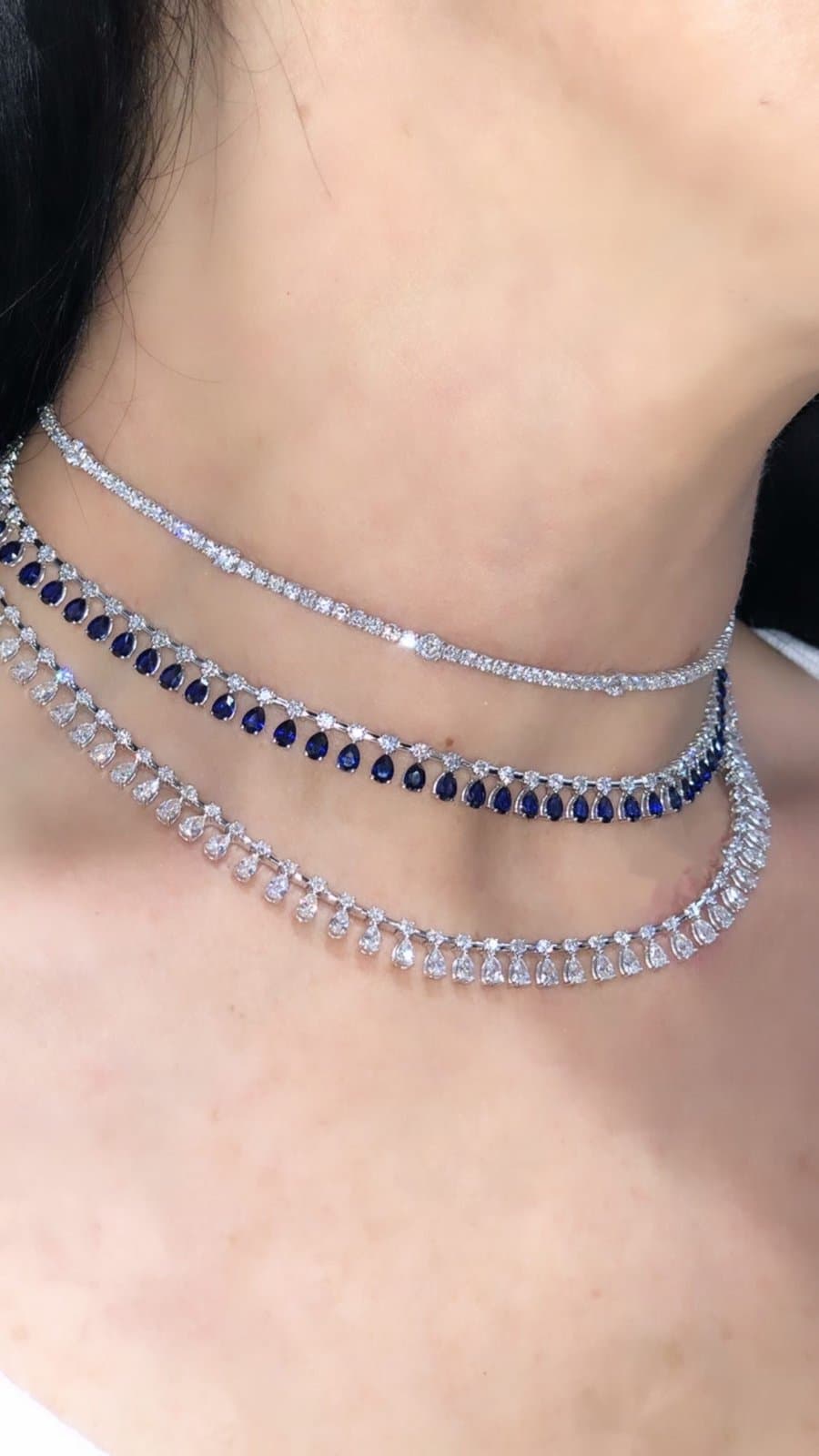 5.30ct Damla Pırlantalı Choker — 4. görünüm