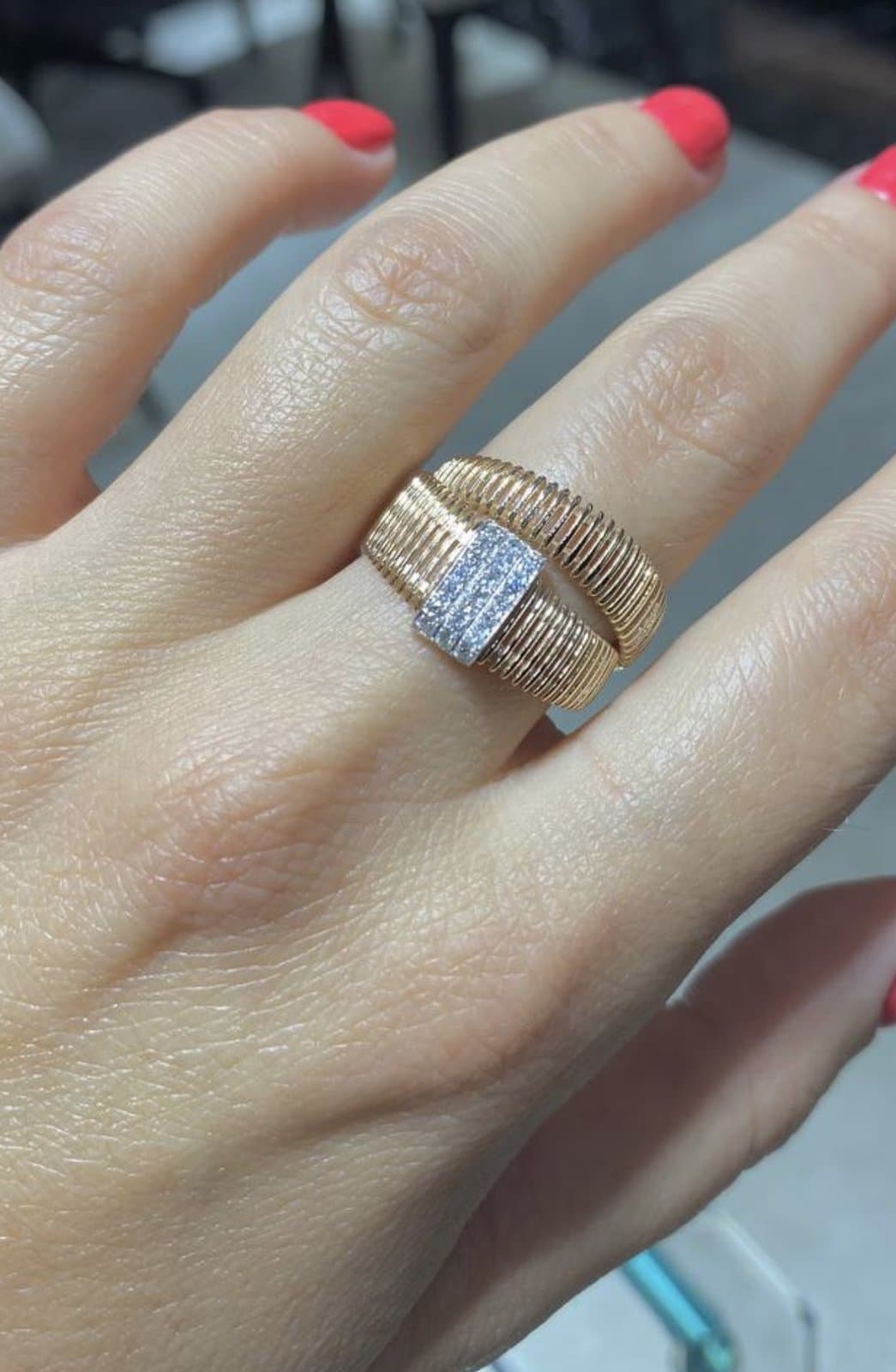 Tals Rectangle 0.20ct Pırlanta Yüzük — 3. görünüm