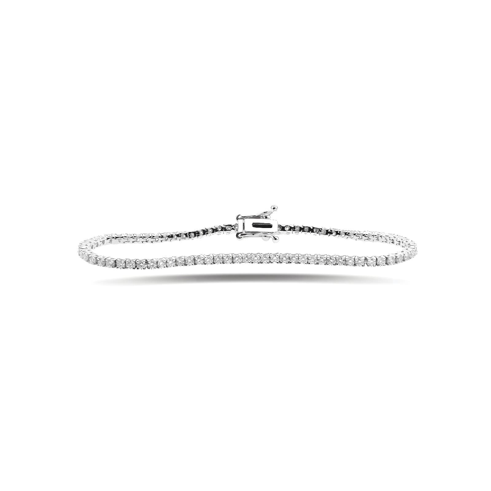 2.15ct F Rengi Altın Pırlanta Su Yolu Bileklik