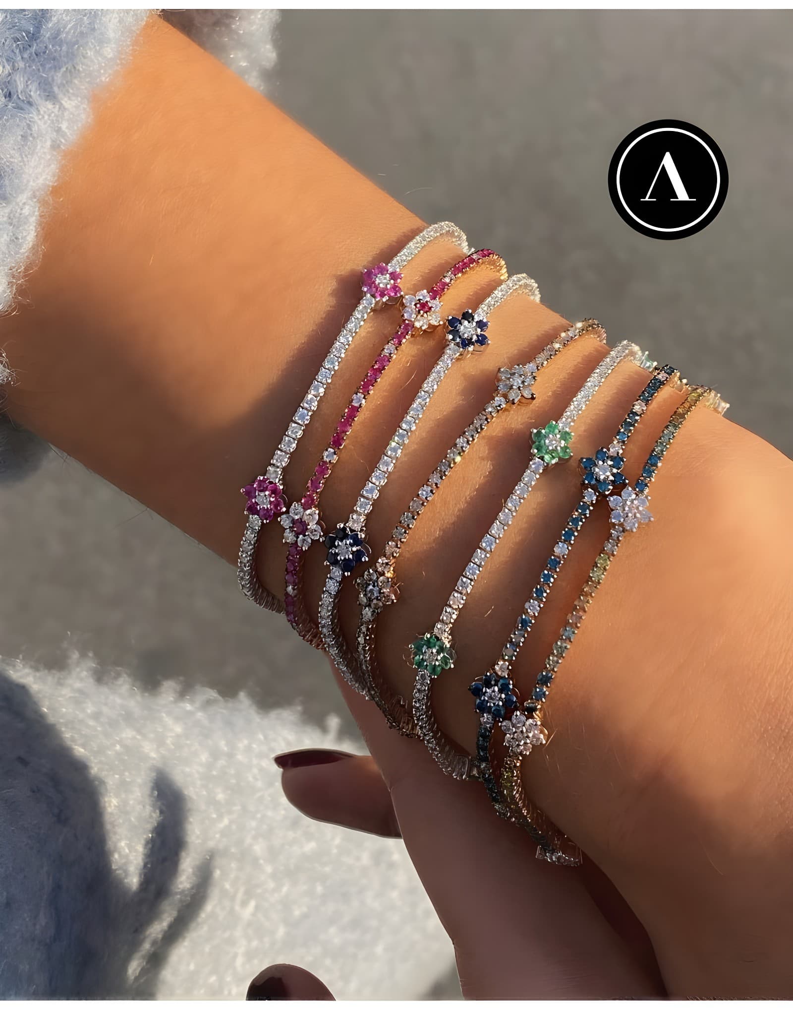 Flora Brown Tennis Bracelet — 2. görünüm