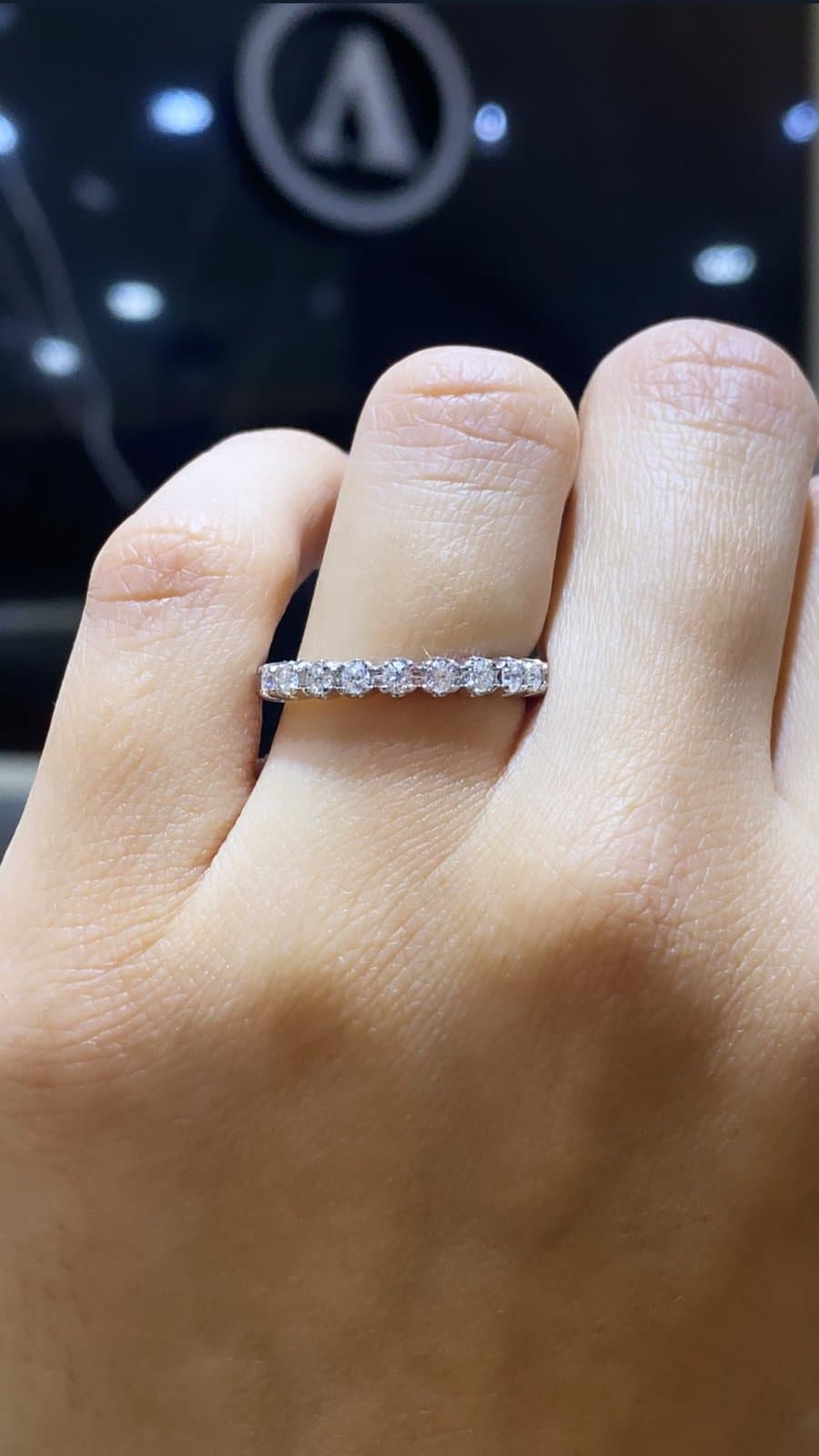 0.90ct F Rengi Pırlanta Tamtur Altın Yüzük — 3. görünüm