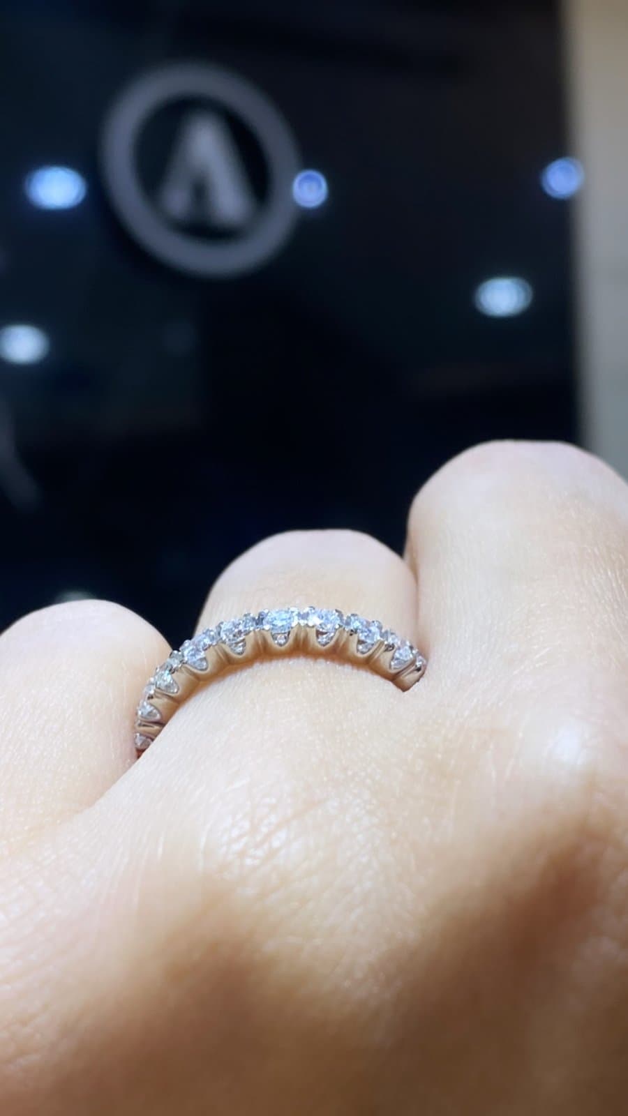 0.90ct F Rengi Pırlanta Tamtur Altın Yüzük — 4. görünüm