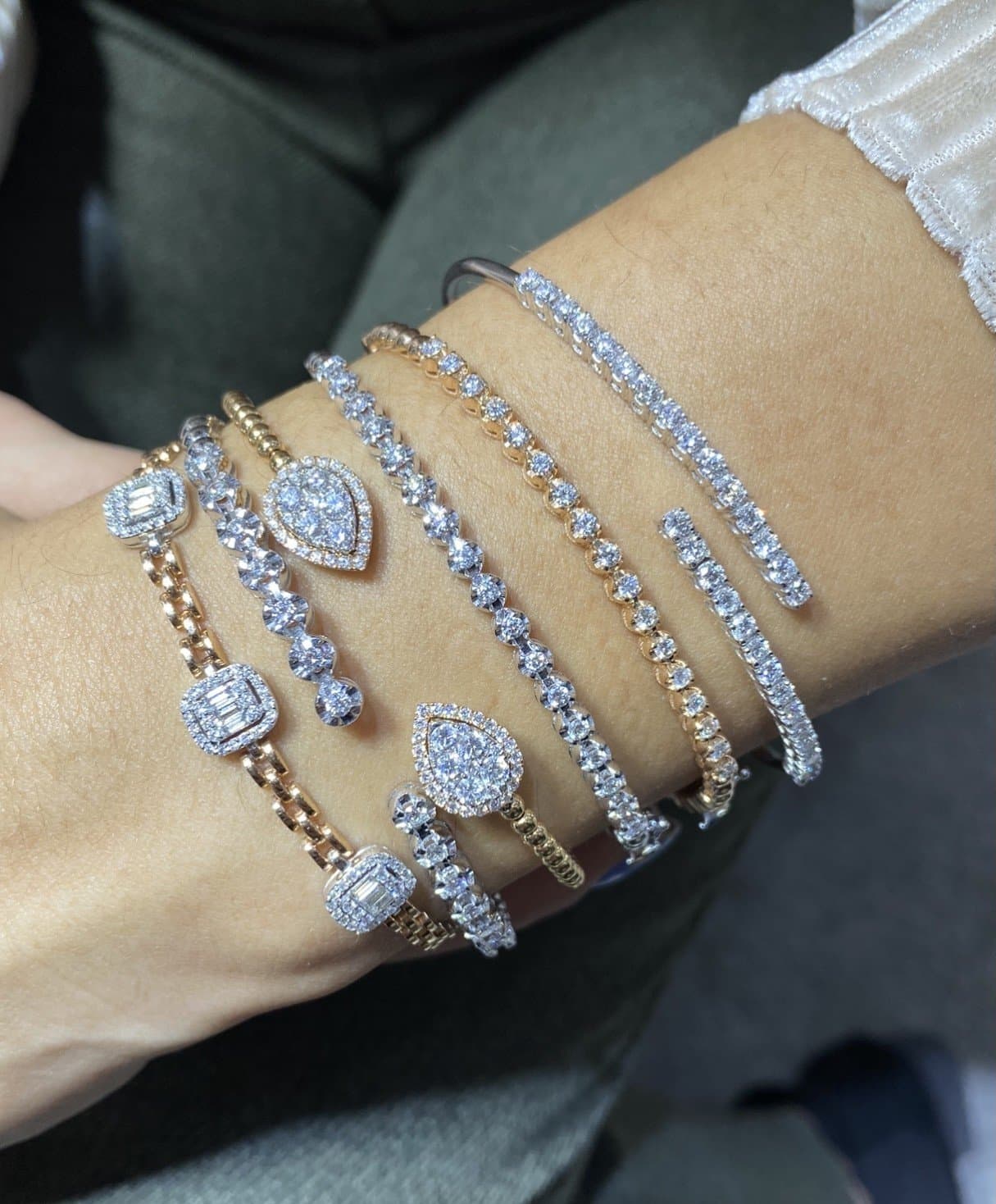 0.50ct F Rengi Pırlanta Altın Bileklik — 3. görünüm