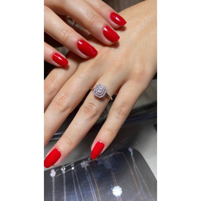 0.25ct F Rengi Baget Pırlanta Altın Yüzük — 3. görünüm