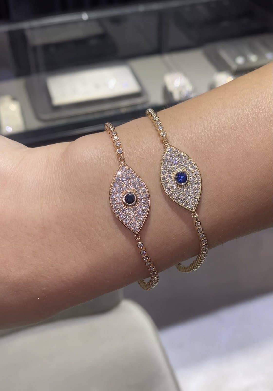 Diamond Eye Safir ve Pırlanta Altın Bileklik — 4. görünüm