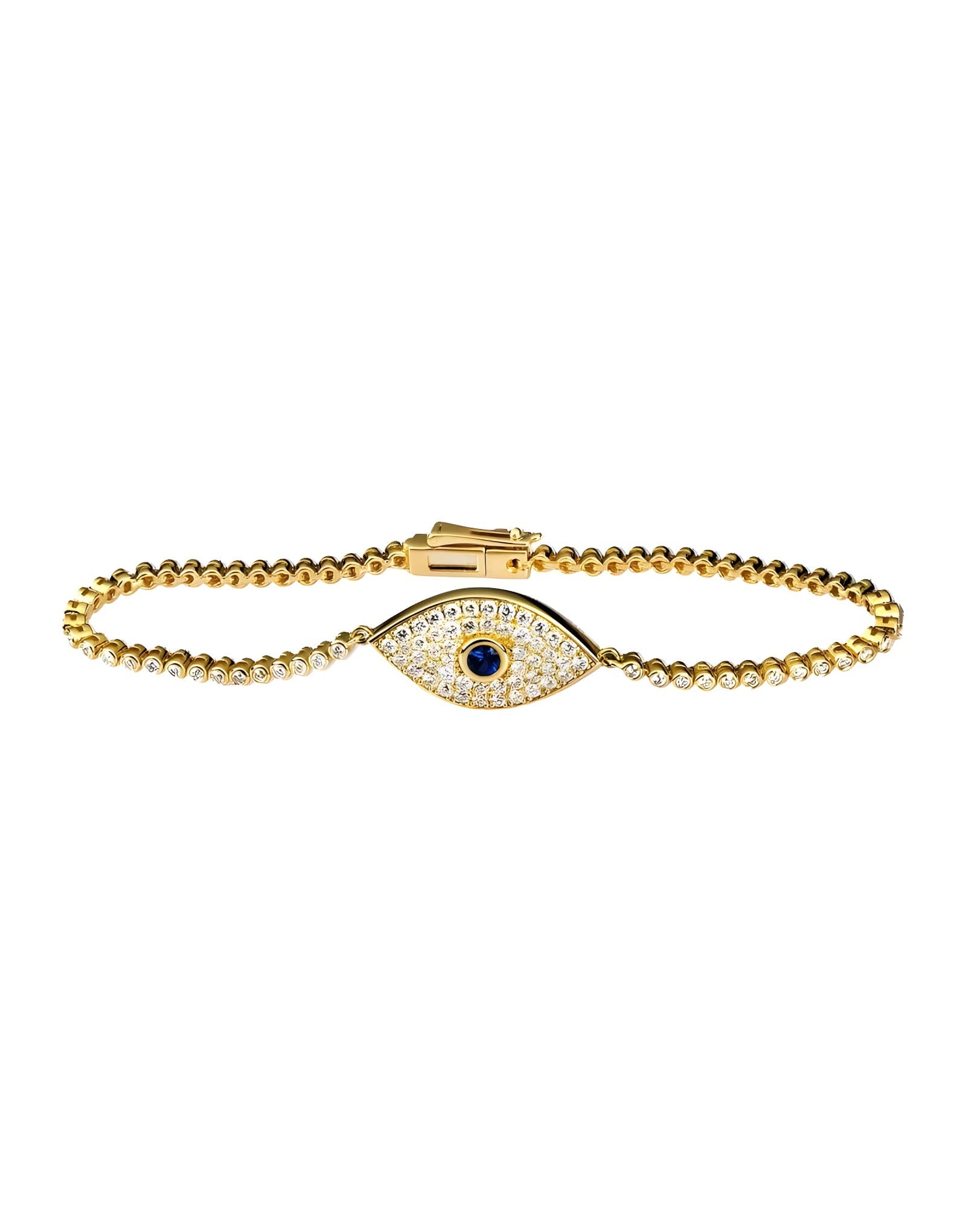 Diamond Eye Safir ve Pırlanta Altın Bileklik — 2. görünüm