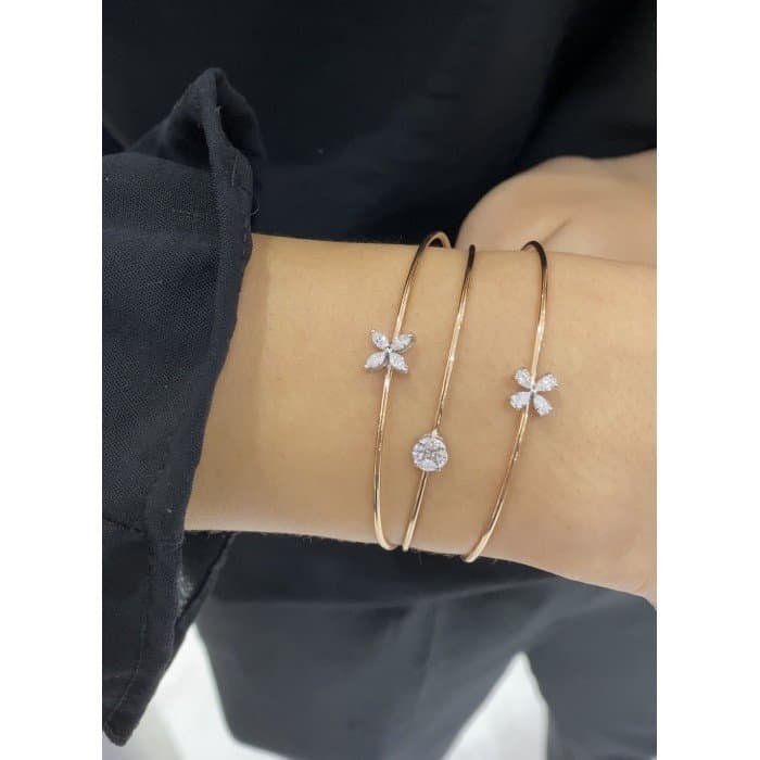 0.25ct F Rengi Pırlanta Altın Bileklik — 3. görünüm