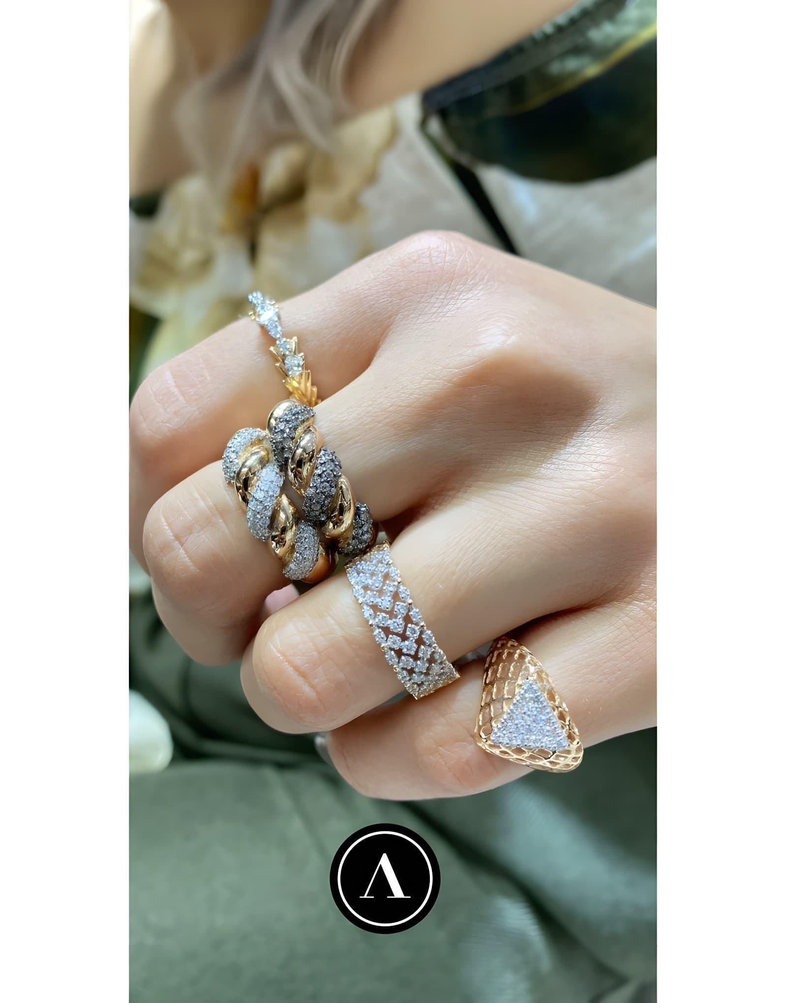 Prego White Pırlanta Altın Yüzük — 2. görünüm