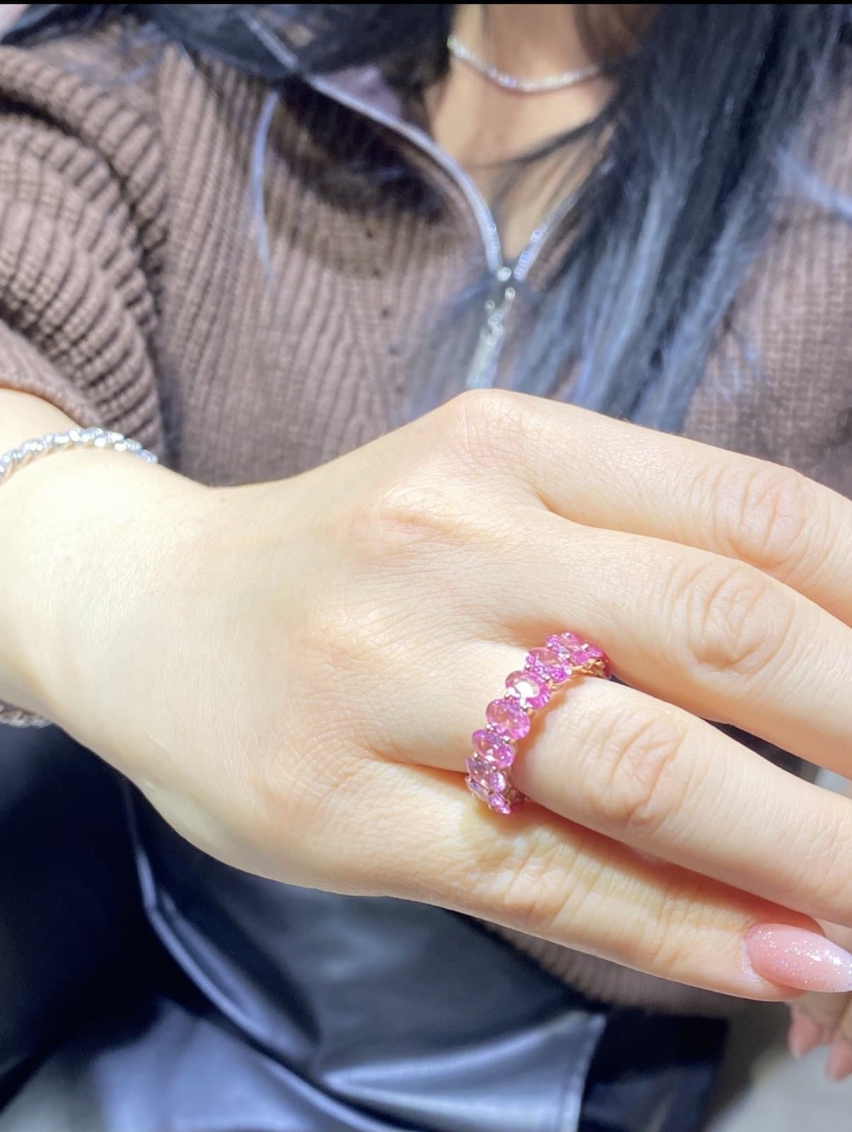 ARTE PİNK BAND OVAL TAMTUR ALTIN YÜZÜK — 5. görünüm