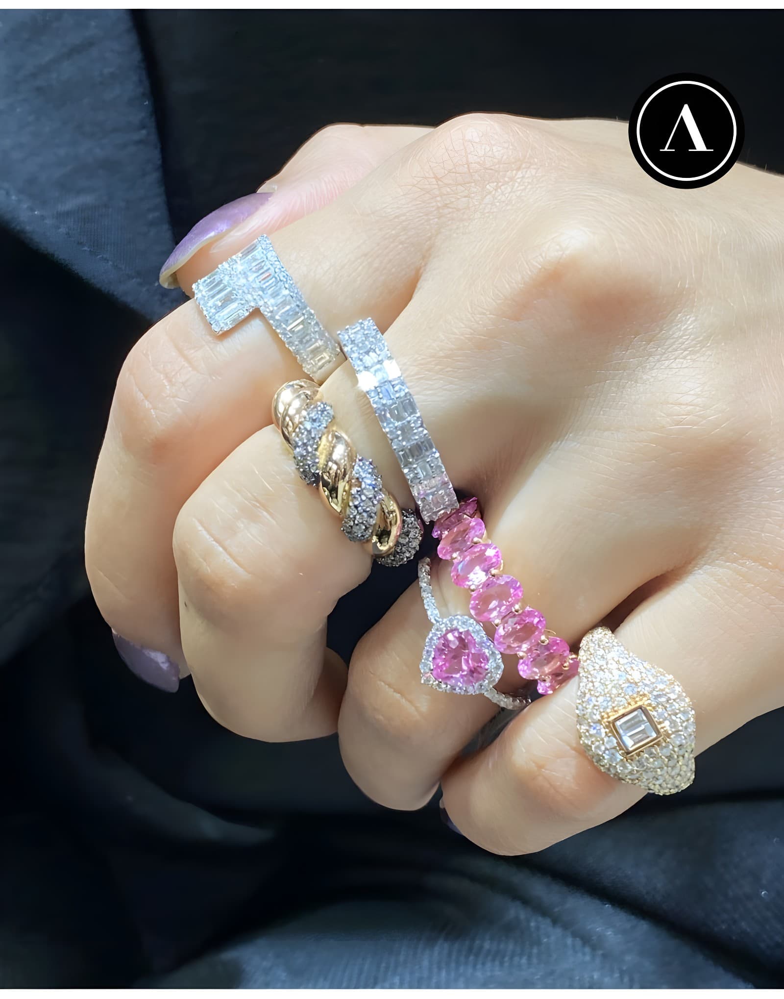 ARTE PİNK BAND OVAL TAMTUR ALTIN YÜZÜK — 2. görünüm