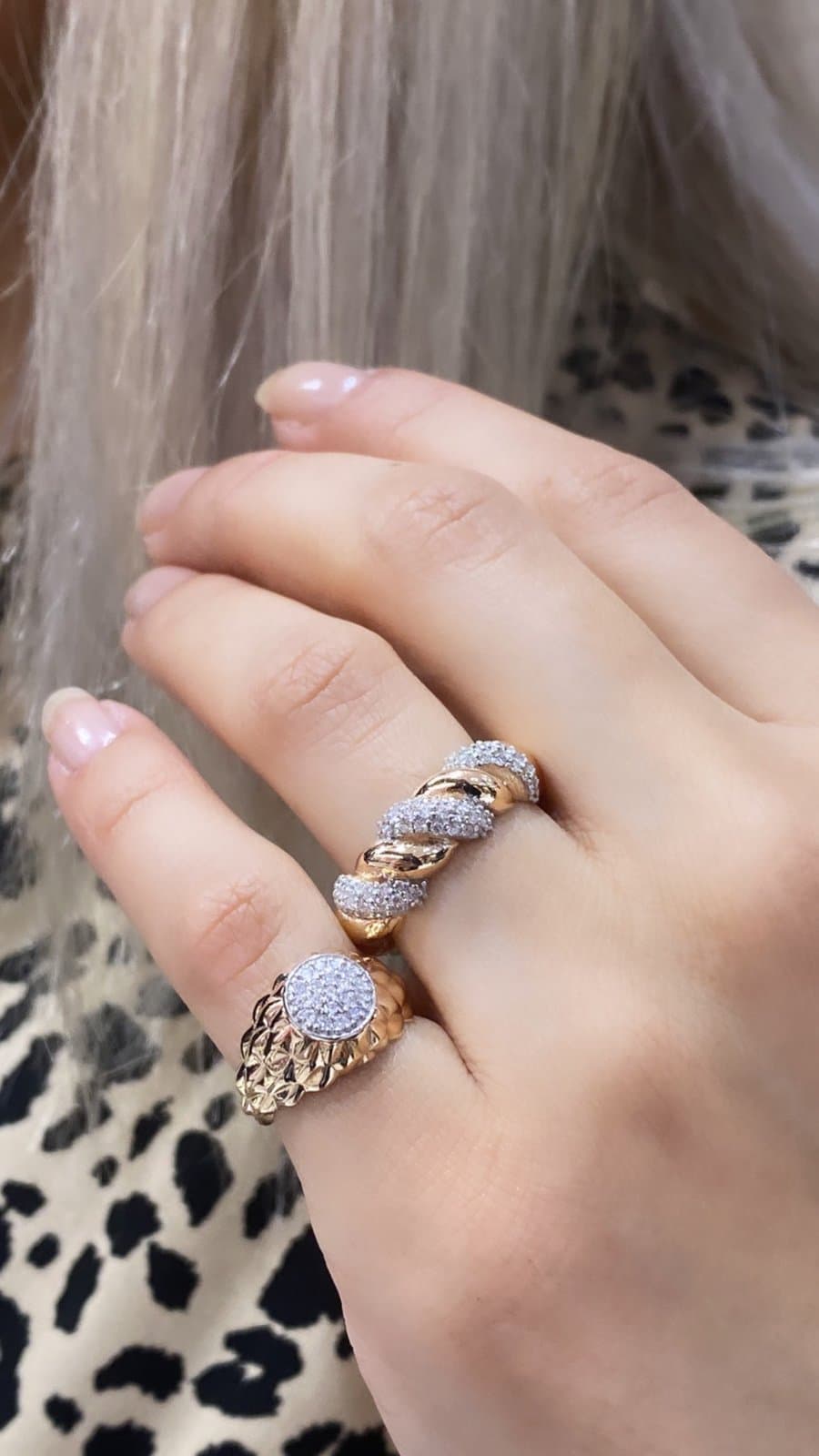 0.20ct Şövalye Pırlanta Altın Yüzük — 2. görünüm