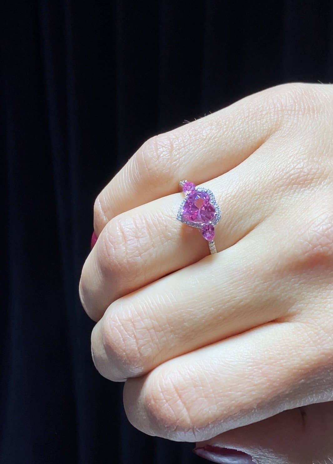 Arte Pink Safir ve Pırlanta Yüzük — 3. görünüm
