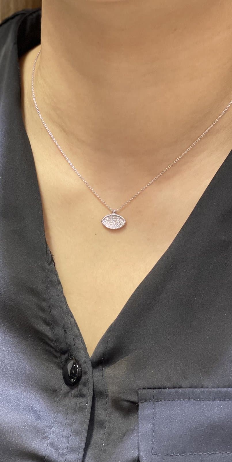 0.20 ct F / VS Pırlanta 18K Altın Kolye — 4. görünüm