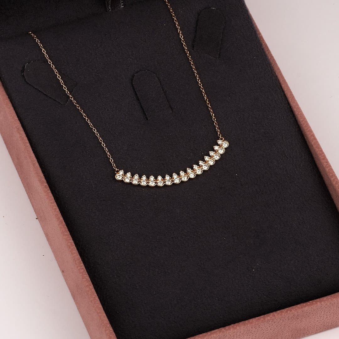 18 Ayar 0.80 ct F / VS Pırlantalı Altın Kolye — 3. görünüm