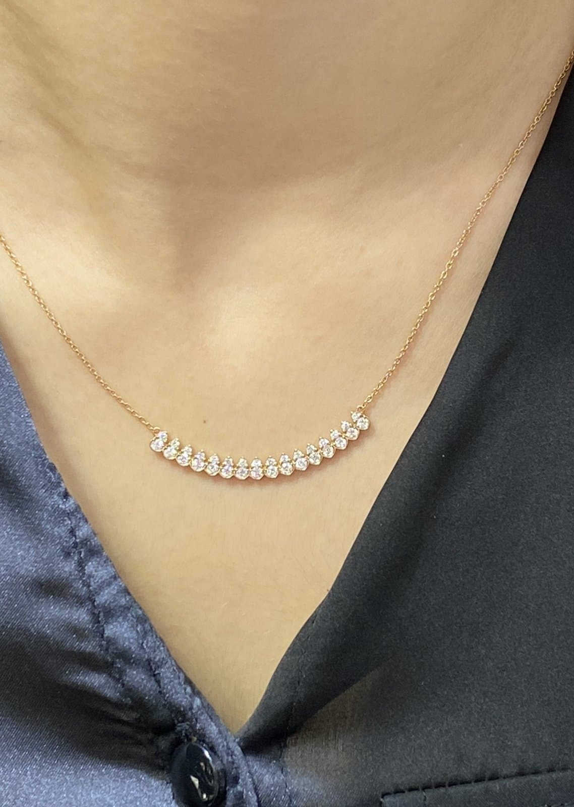 18 Ayar 0.80 ct F / VS Pırlantalı Altın Kolye — 4. görünüm