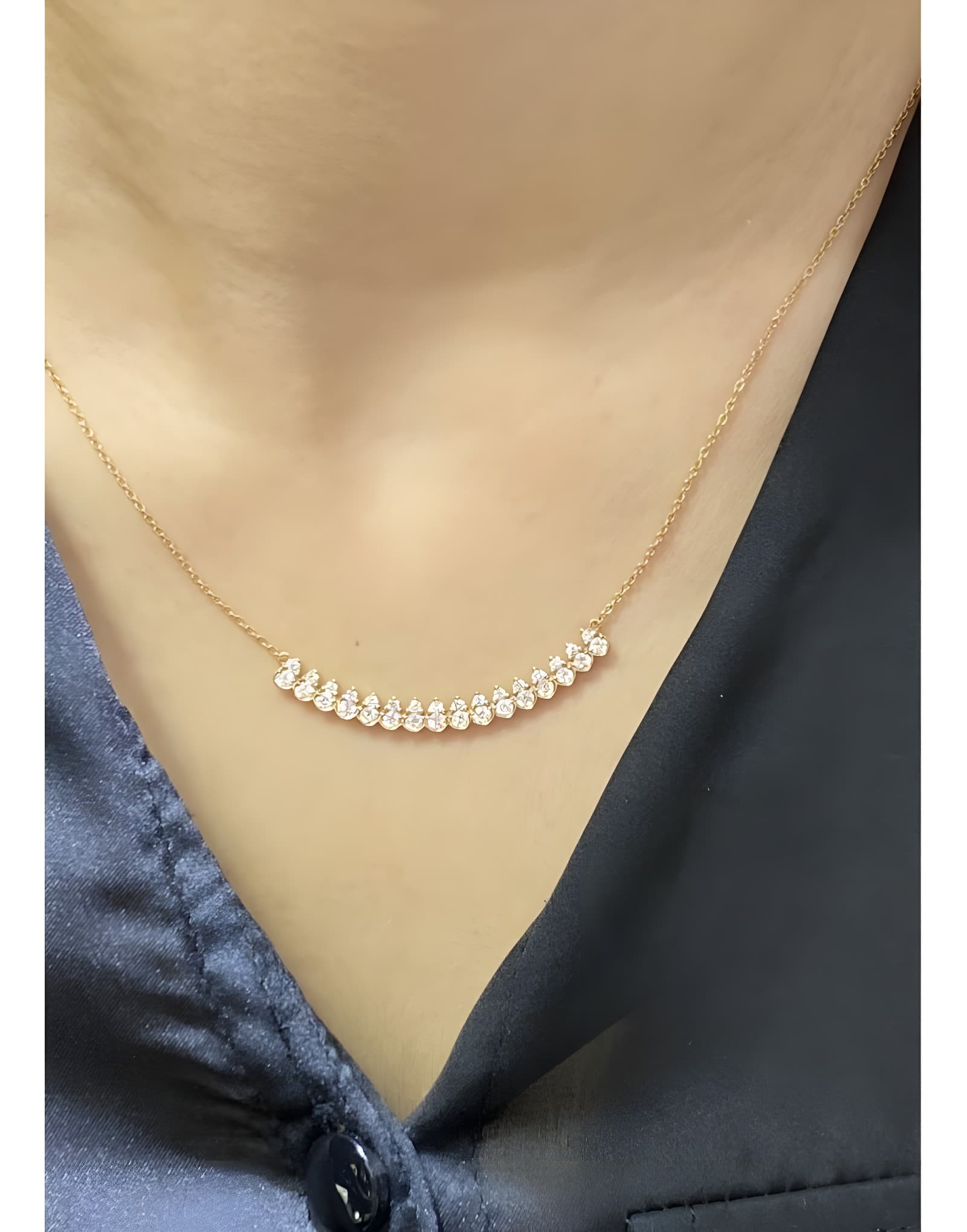 18 Ayar 0.80 ct F / VS Pırlantalı Altın Kolye — 2. görünüm