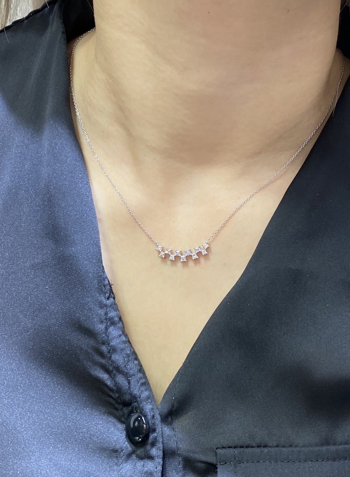 18 Ayar 0.55 ct F / VS Pırlanta Altın Kolye — 4. görünüm