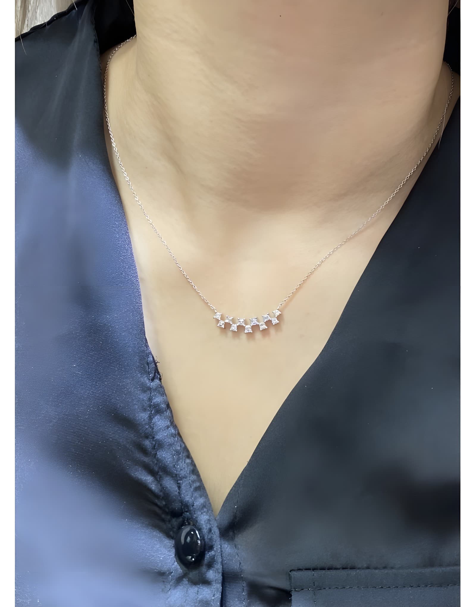 18 Ayar 0.55 ct F / VS Pırlanta Altın Kolye — 2. görünüm