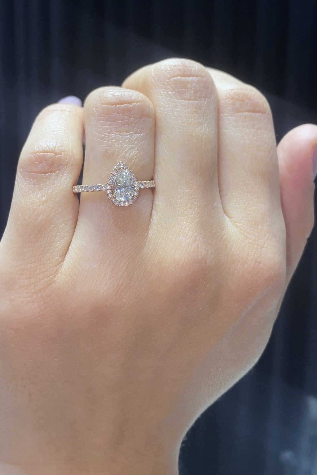 1.00ct G Vs Damla Kesim Pırlanta Tektaş Altın Yüzük — 4. görünüm