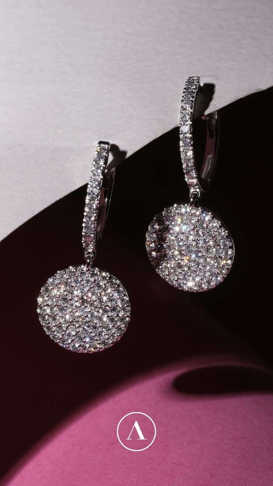 1.00ct Pırlanta Arte Style Altın Küpe — 4. görünüm