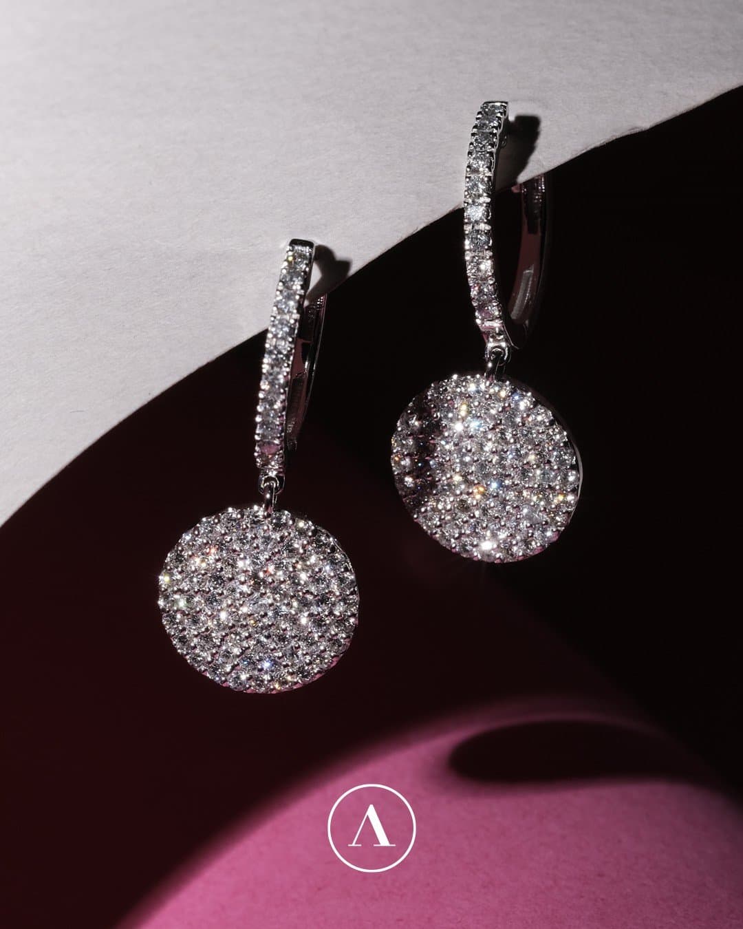1.00ct Pırlanta Arte Style Altın Küpe — 5. görünüm
