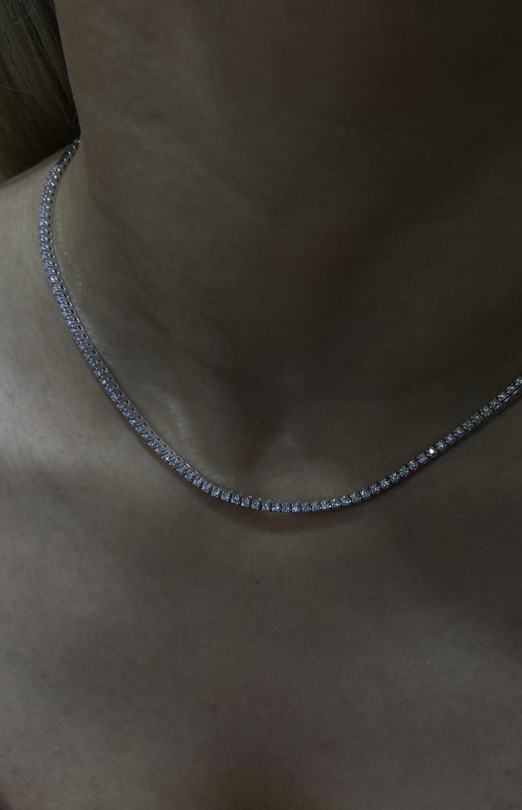 1.28ct F Rengi Pırlanta Suyolu Altın Kolye — 4. görünüm