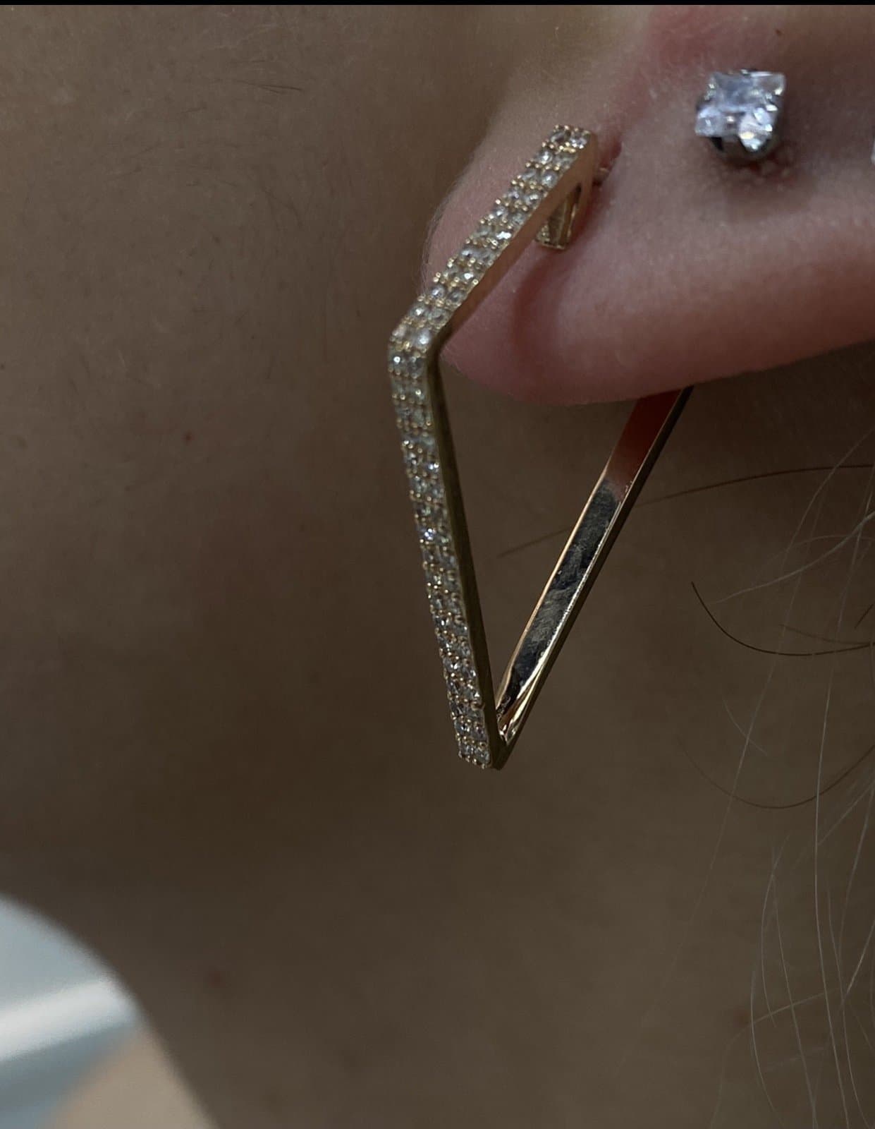 Allora 0.45ct Pırlanta Altın Küpe — 3. görünüm