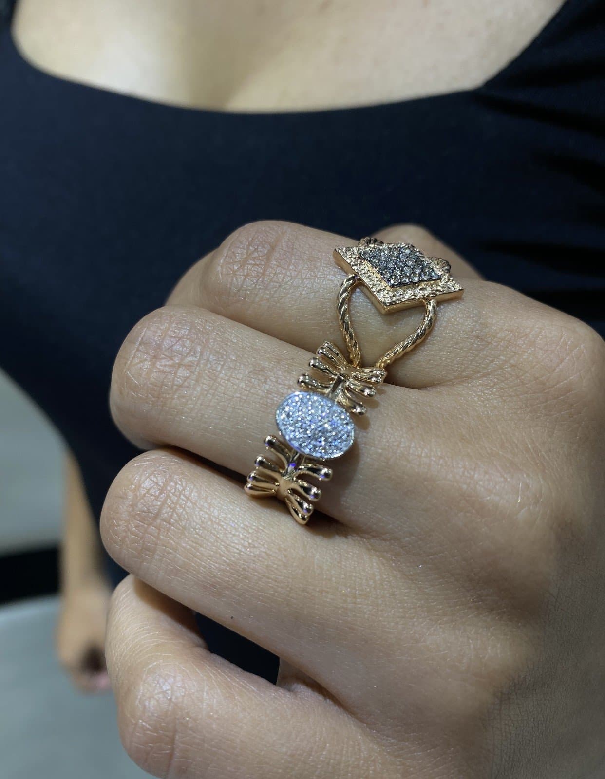 0.20ct F Rengi Pırlanta Altın Yüzük — 3. görünüm