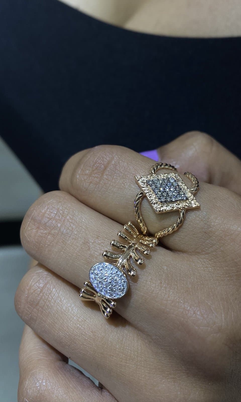 0.20ct F Rengi Pırlanta Altın Yüzük — 4. görünüm
