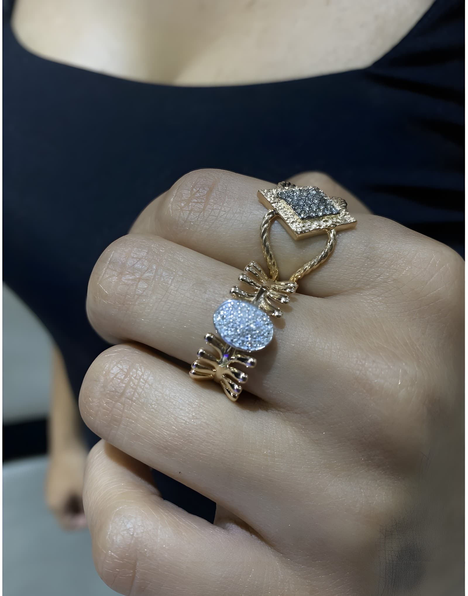0.20ct F Rengi Pırlanta Altın Yüzük — 2. görünüm