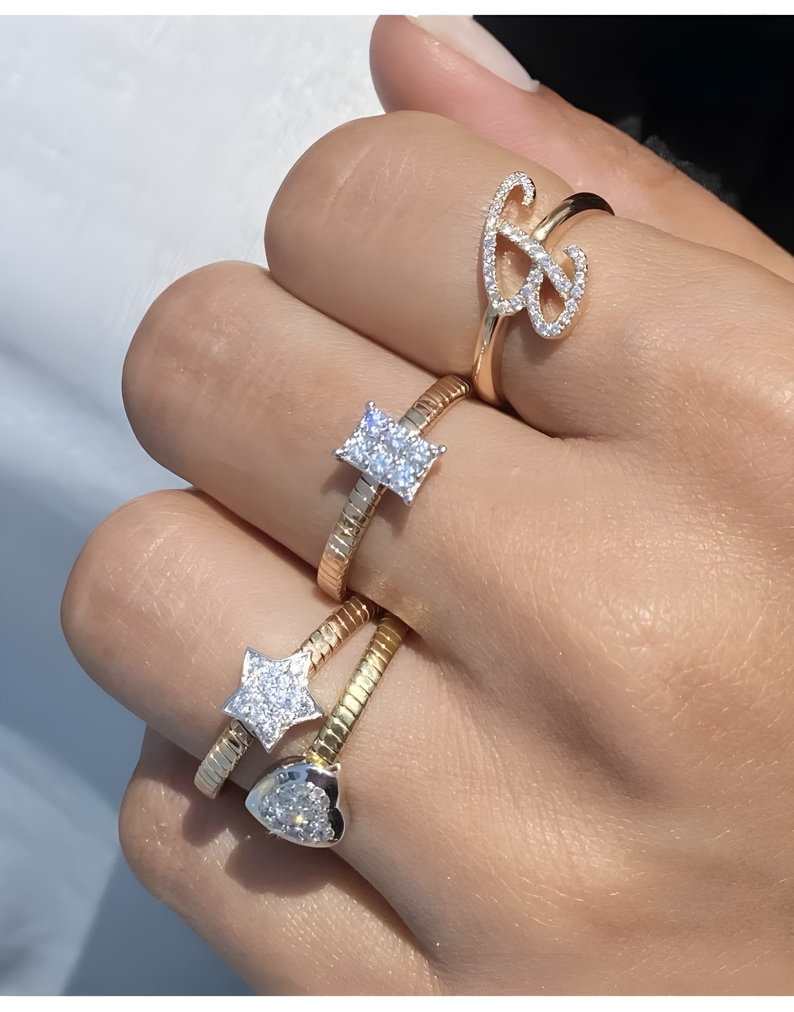Arte Bottega Pırlantalı Altın Yüzük Kalp — 2. görünüm
