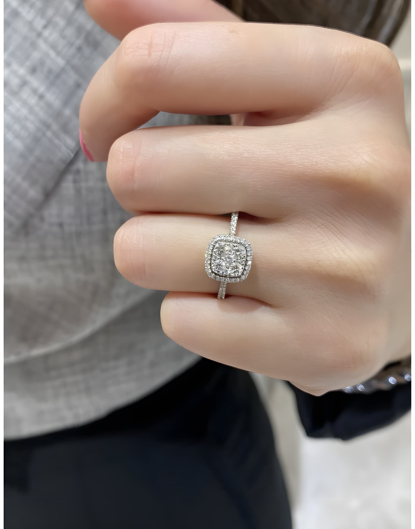 0.55ct F Rengi Pırlantalı Altın Yüzük — 2. görünüm