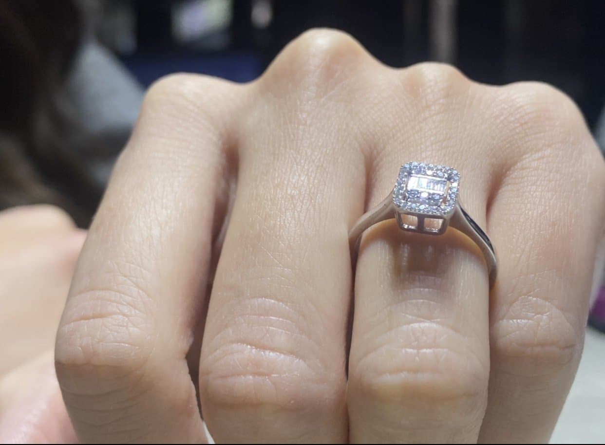 0.20ct F rengi Pırlanta Altın Yüzük — 3. görünüm