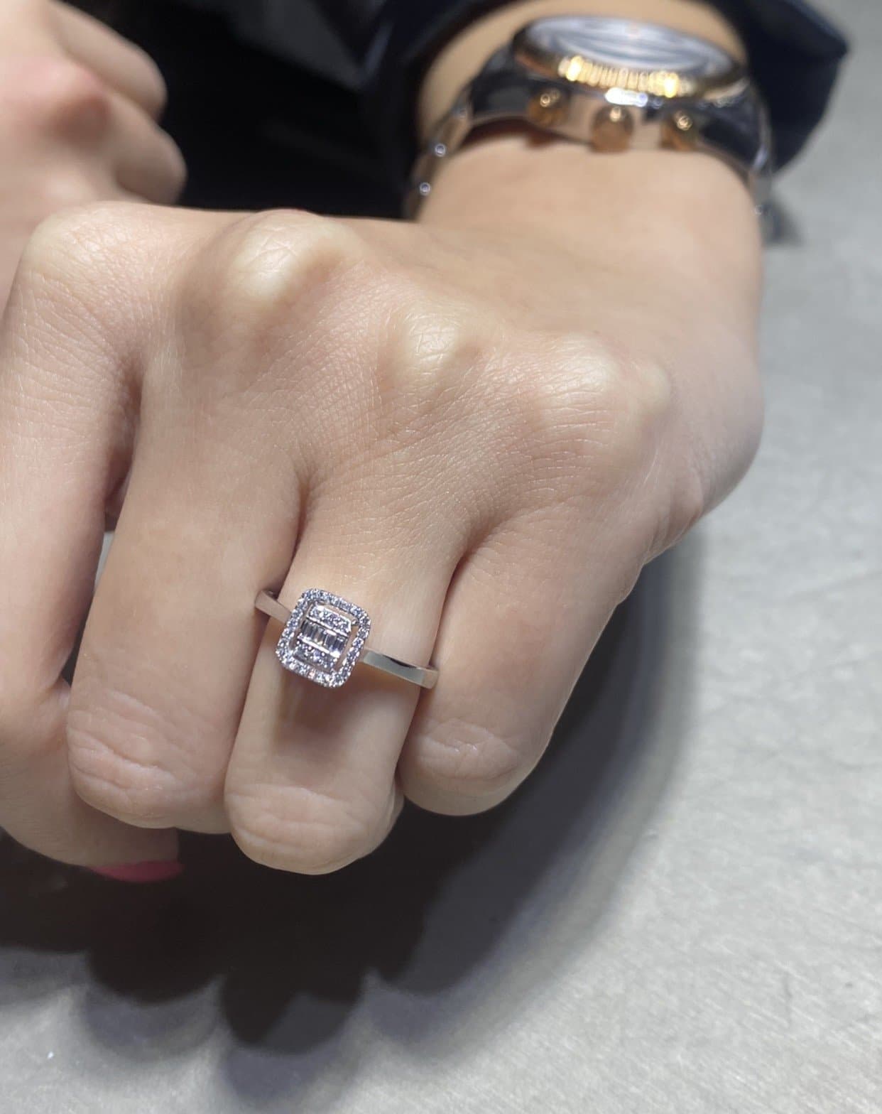 0.20ct F rengi Pırlanta Altın Yüzük — 4. görünüm