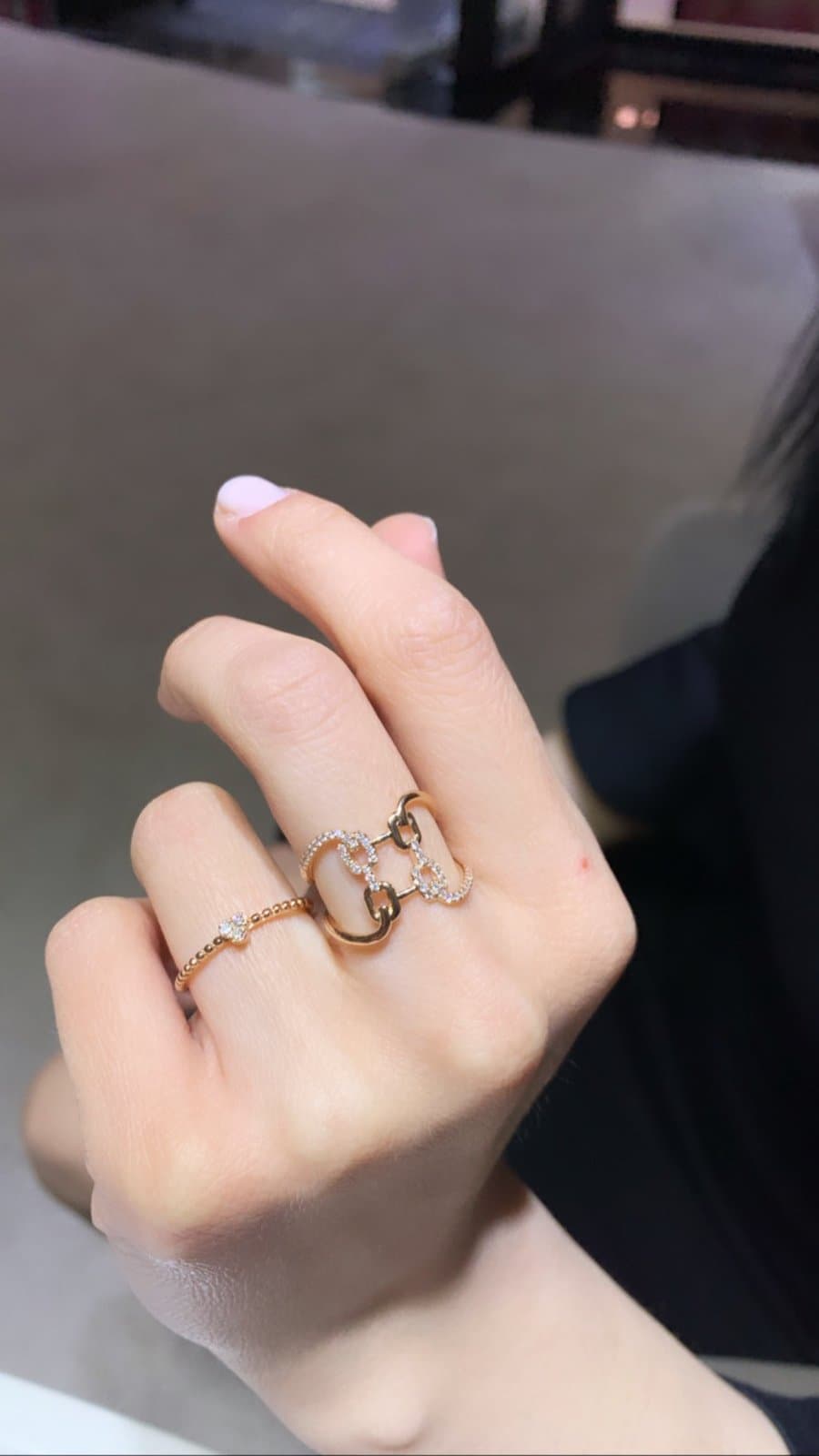 Tasarım Roz Altın 0.25ct F Rengi Yüzük — 3. görünüm