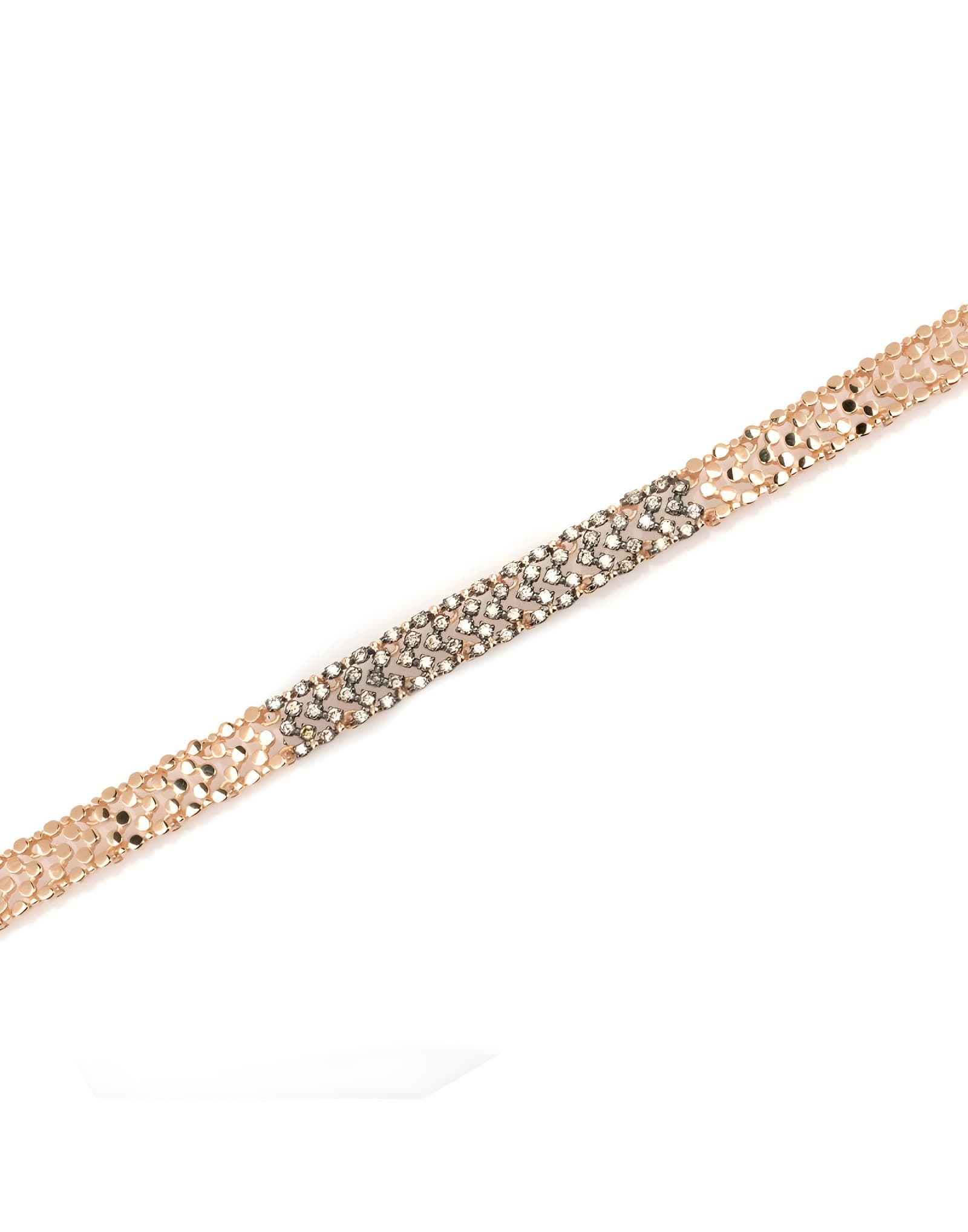 0.54ct Brown Pırlantalı Altın Bileklik