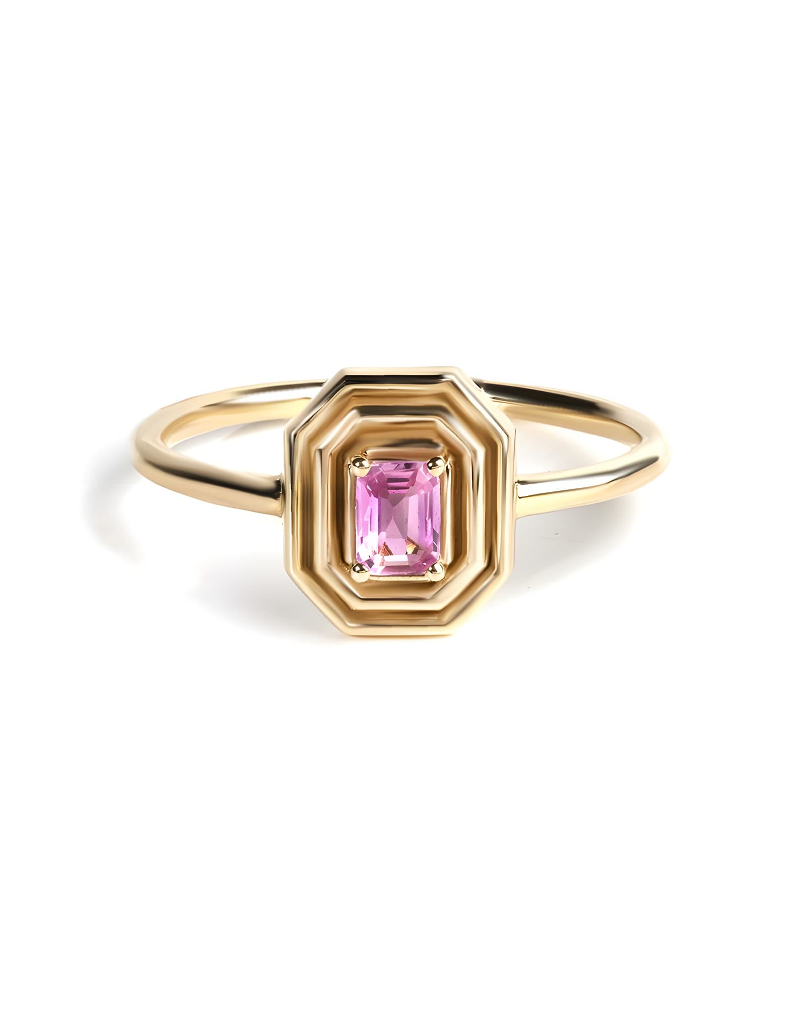 Treviso Pink Altın Yüzük